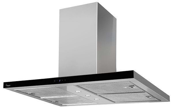 Фото - Вытяжка декоративная Akpo WK-9 Isla Feniks Slim Glass 1200 Inox+Black 90