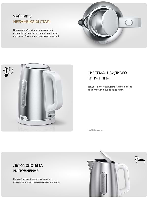 Фото - Электрический чайник Braun WK1500WH