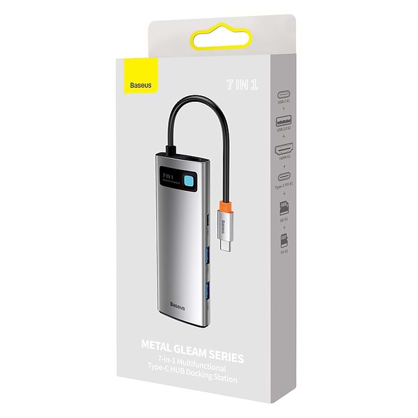 Фото - Хаб USB Baseus Metal Gleam Series 7-in-1 (WKWG020113)
