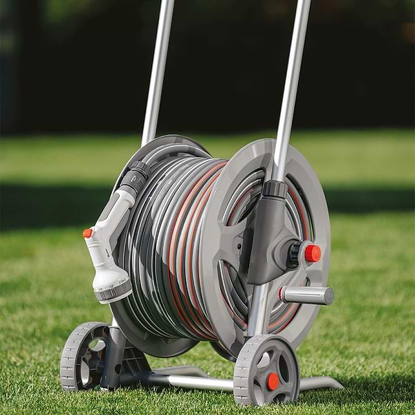 Фото - Візок для шланга BRADAS 1/2" 50 м SILVER PRO SET, WHITE LINE (WL-AG33350SET1)