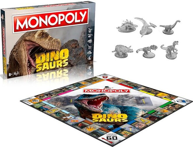Фото - Настільна гра (8+) Winning Moves MONOPOLY Dinosaurs (WM04251-EN1-6)