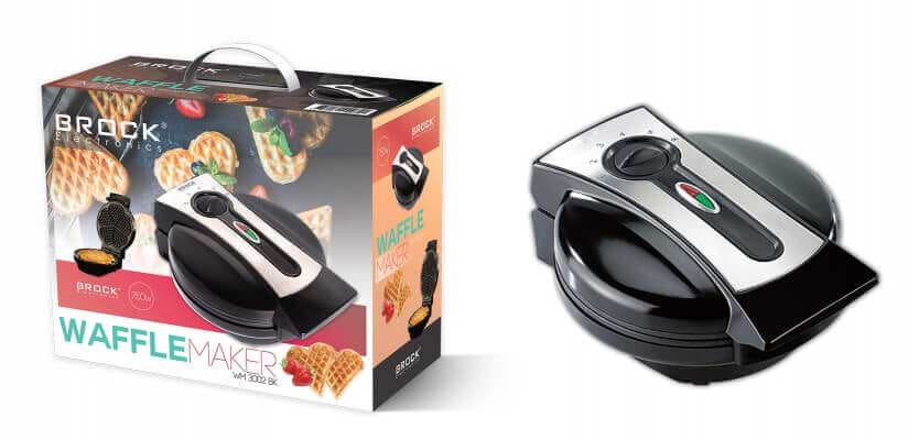 Фото - Вафельниця BROCK WM 3002 BK