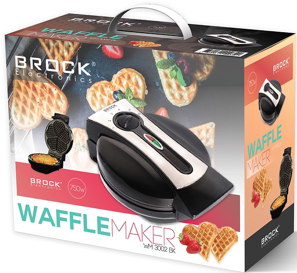 Фото - Вафельниця BROCK WM 3002 BK