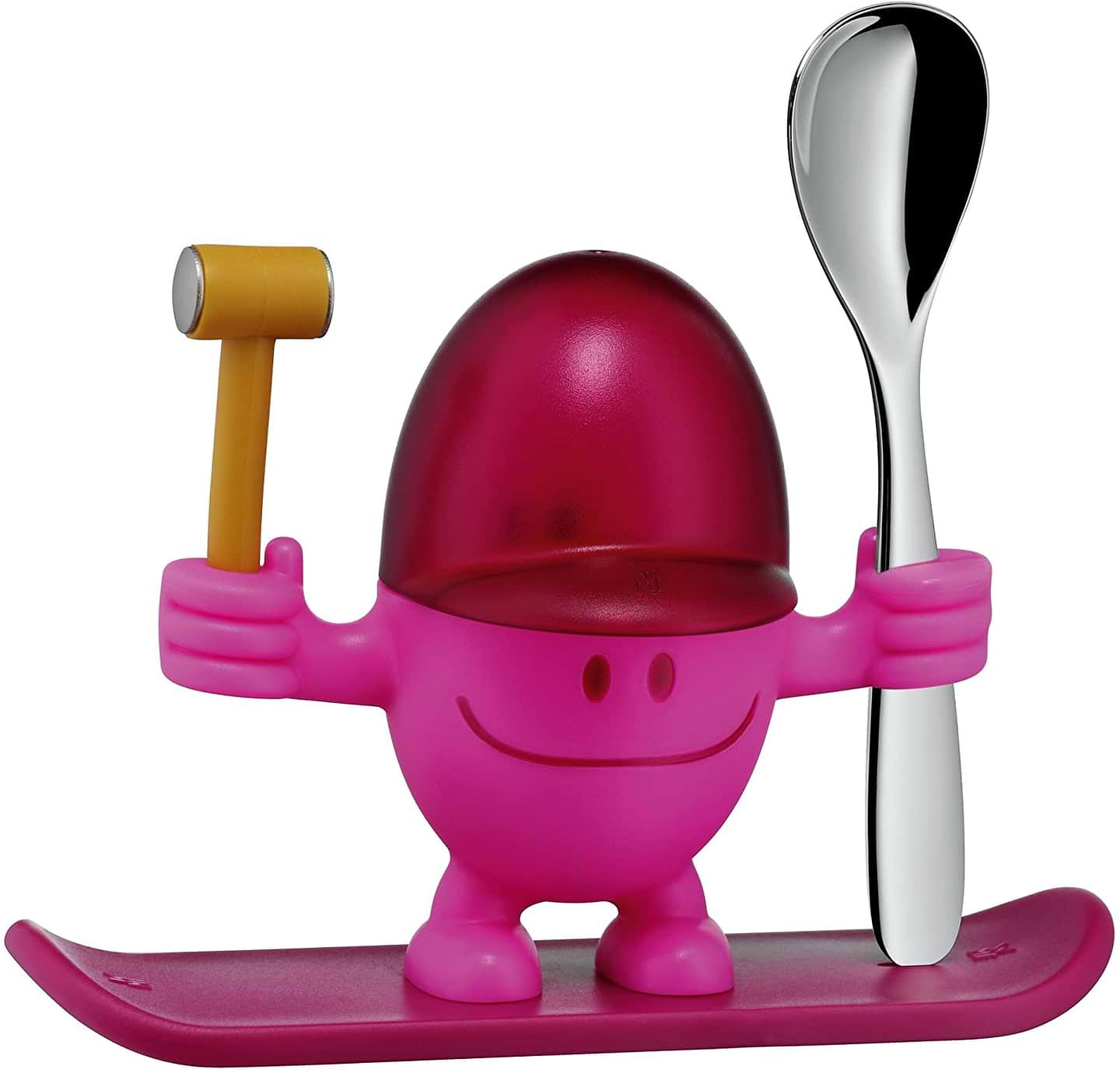 Подставка для яиц WMF 616687400 MCEGG с ложкой Pink - Фото 1
