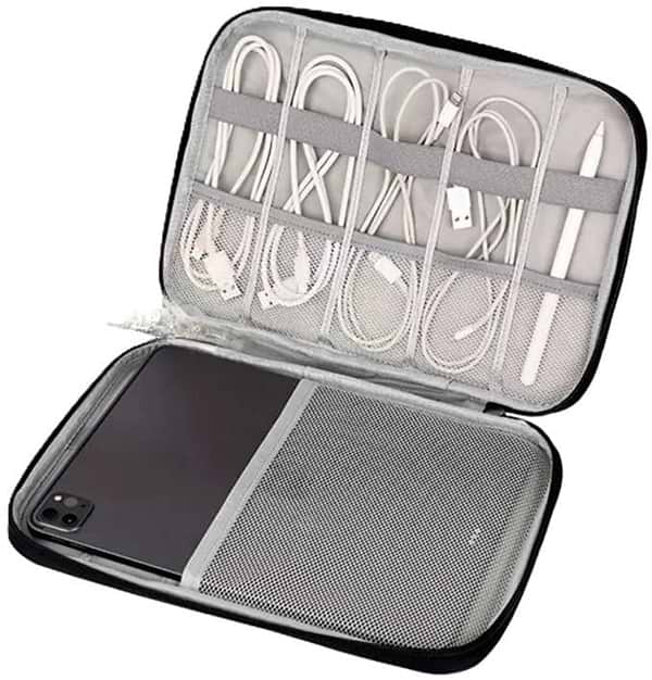 Фото - Органайзер для зберігання кабелів Love You Home і планшета до 11'' Чорний 28х20х3 см (59030)