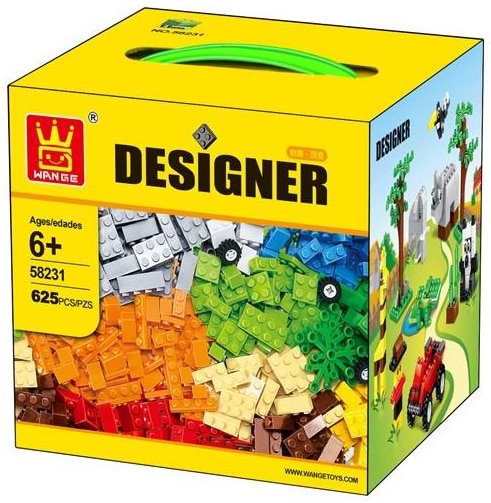 Пластиковий конструктор Wange Цеглинки для створення дизайн-проекту (58231)