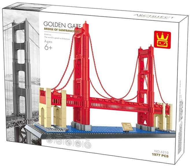 Пластиковий конструктор Wange Міст Золота Брама, США (6210)