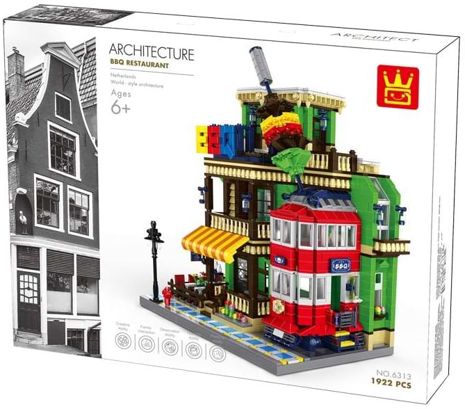 Пластиковий конструктор Wange Ресторан Барбекю (6313)