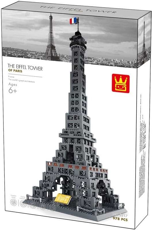 Пластиковый конструктор Wange Эйфелева башня,Париж,Франция (5217)