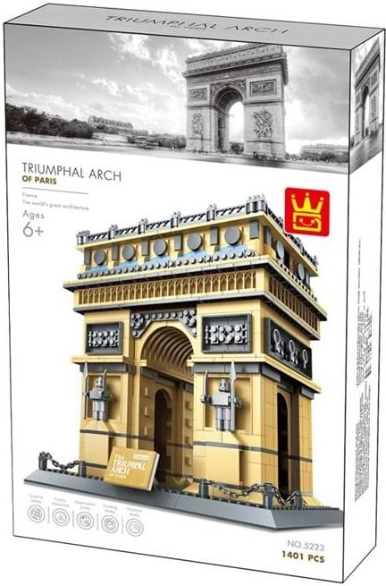 Пластиковий конструктор Wange Тріумфальна арка Парижа,Франція (5223)