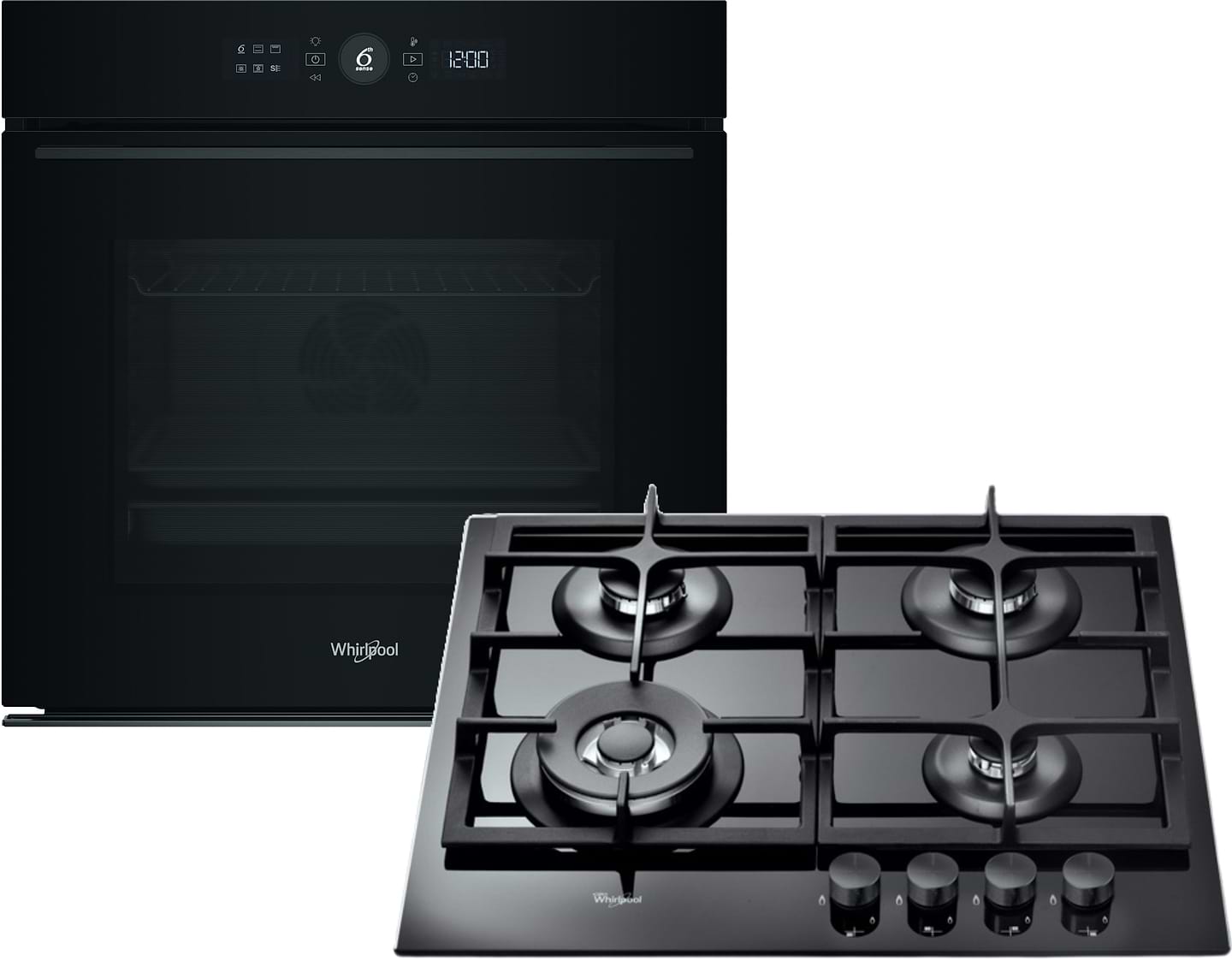 Комплект техніки Whirlpool Духова шафа + Варильна поверхня Whirlpool WOI5S8CM1SBA + GOA 6425/NB1 - Фото 1