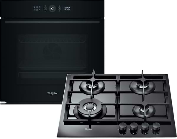 Фото - Комплект техники Whirlpool Духовой шкаф + Варочная панель Whirlpool WOI5S8CM1SBA + GOA 6425/NB1