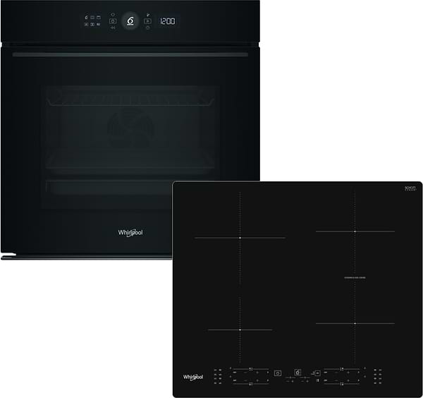 Фото - Комплект техники Whirlpool Духовой шкаф + Варочная панель Whirlpool WOI5S8CM1SBA + WB B8360 NE
