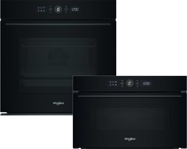 Фото - Комплект техніки Whirlpool Духова шафа + Мікрохвильова піч вбудована Whirlpool WOI5S8CM1SBA + WMD54MB