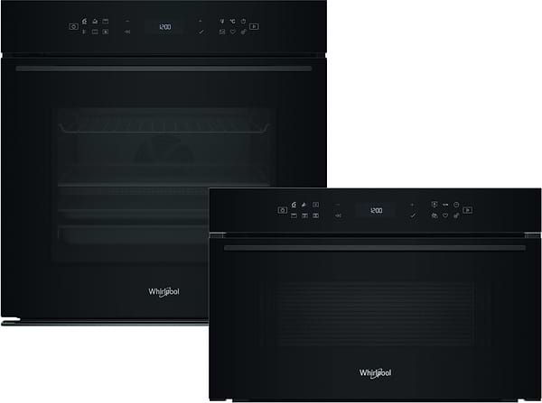 Фото - Комплект техніки Whirlpool Духова шафа + Мікрохвильова піч вбудована Whirlpool WOI78PT1SBA + WMD7O4TB