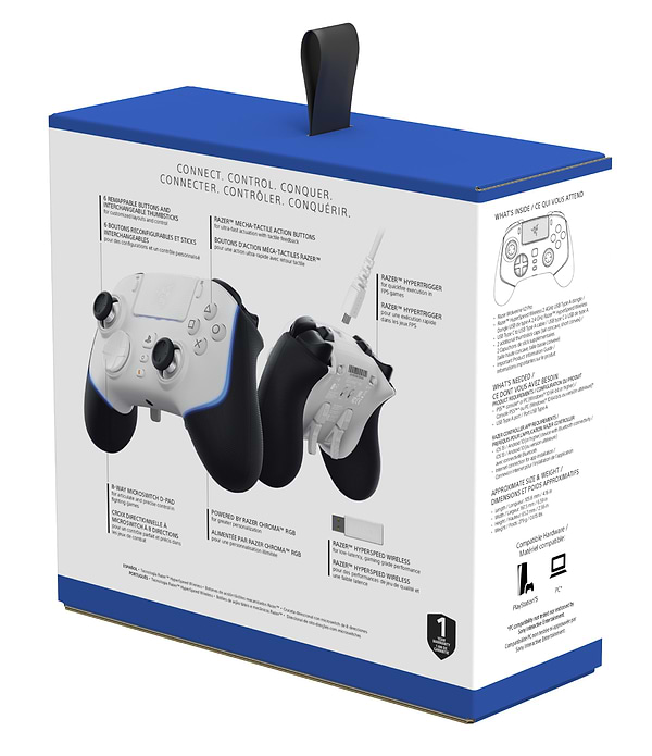 Фото - Геймпад Razer Wolverine V2 PRO for PS5, white (RZ06-04710200-R3G1)