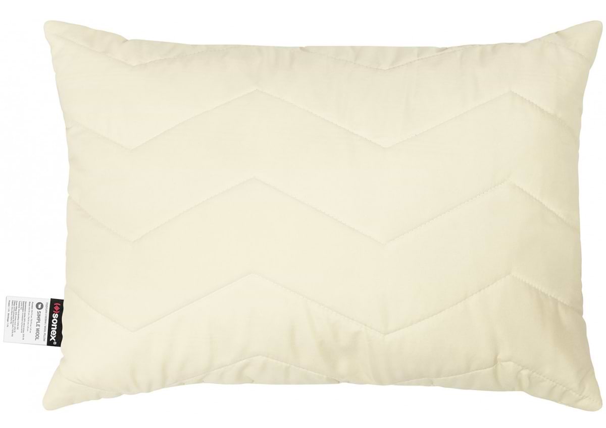 Подушка стандартна Sonex SimpleWool з вовни 50х70 см (SO102379) - Фото 1