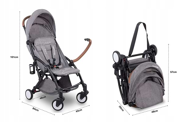 Фото - Коляска прогулянкова Lionelo Julie Dark Grey