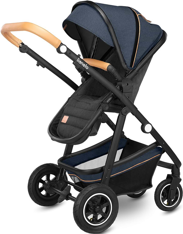 Фото - Коляска універсальна 2 в 1 Lionelo Amder Blue Navy