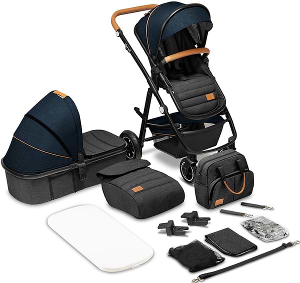 Фото - Коляска універсальна 2 в 1 Lionelo Amder Blue Navy
