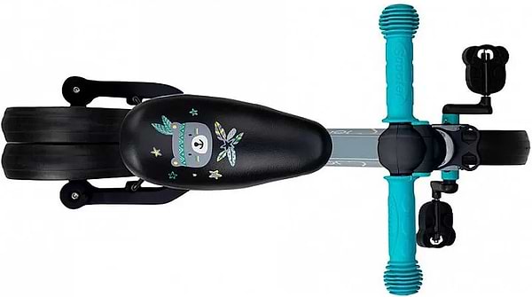 Фото - Біговел MoMi LORIS 4 в 1 Grey-Turquoise