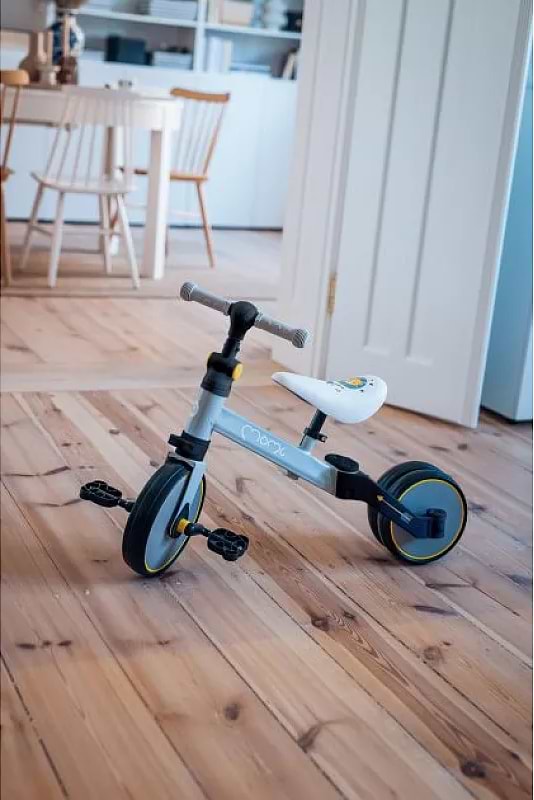 Фото - Біговел MoMi LORIS 4 в 1 Grey-Turquoise