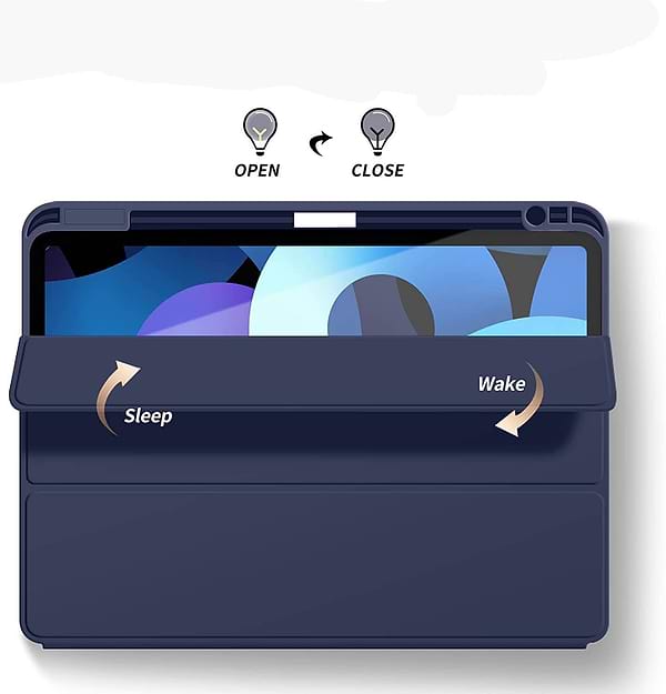 Фото - Чехол для планшета BeCover Tri Fold Soft TPU с креплением Apple Pencil for Apple iPad Air (4/5) 2020/2022 10.9'' Deep Blue (708454)