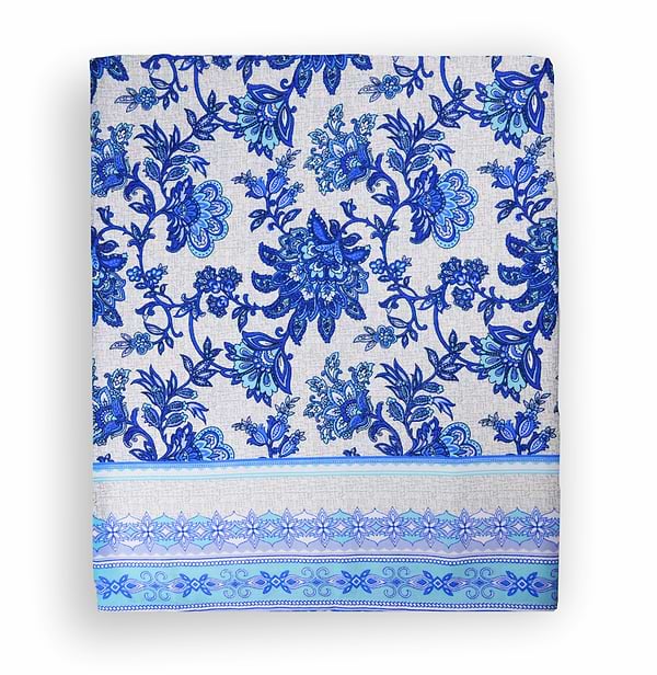 Фото - Скатерть прямоугольная Home Line Рогожка голубый 150х180 (129071)