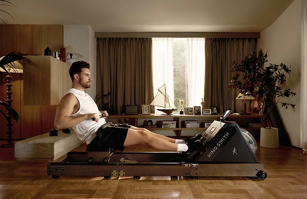 Фото - Гребний тренажер KingSmith Водний із системою потрійного складання WR20 (RMWR20F) Walnut Wood