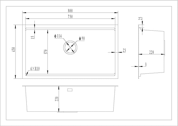 Фото - Мийка кухонна Gunter & Hauer Federbach 8022 Inox Honey