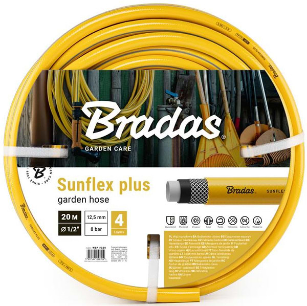 Фото - Шланг поливочный BRADAS 1/2" 20 м SUNFLEX PLUS (WSP1/220) Фото - Шланг поливочный BRADAS 1/2" 20 м SUNFLEX PLUS (WSP1/220)