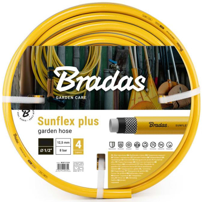 Шланг поливочний BRADAS 1/2" 30 м SUNFLEX PLUS (WSP1/230)