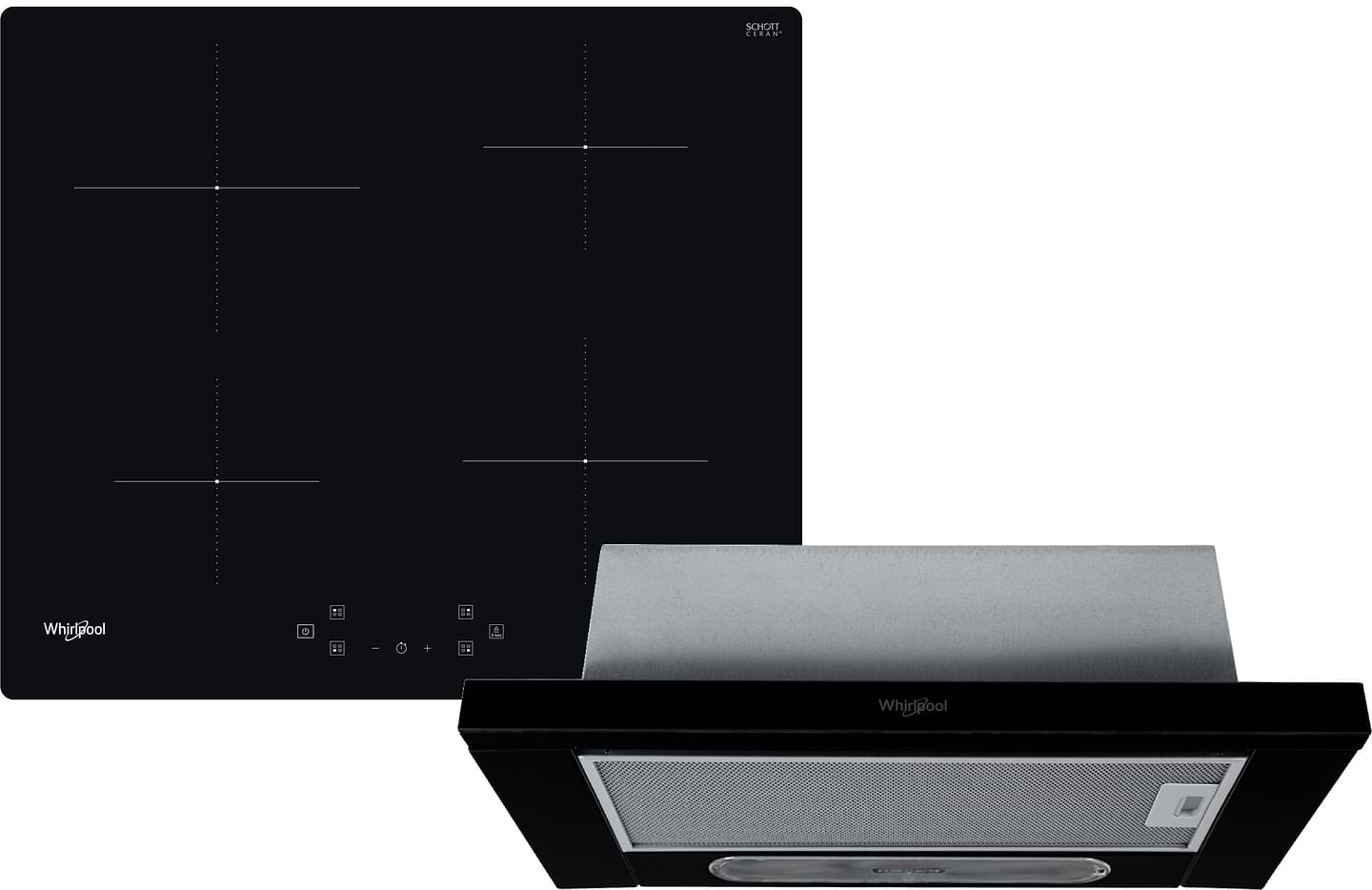 Комплект техники Whirlpool Варочная панель + Витяжка встраиваемая Whirlpool WSQ4860NE + AKR750GK