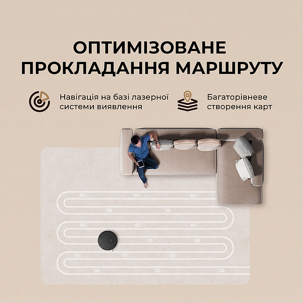 Фото - Робот-пилосос миючий Dreame D20 (RLD35GA-BL)