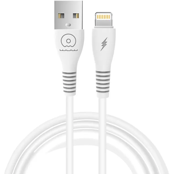 Кабель WUW X195 USB Lightning 2,4А white