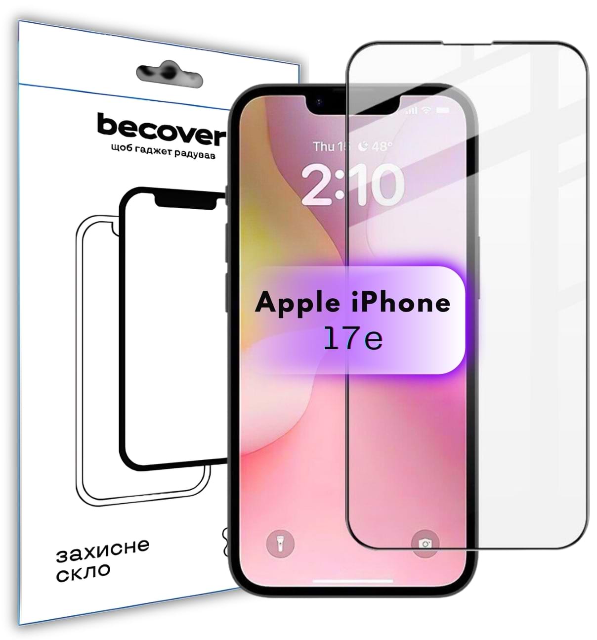 Защитное стекло для смартфона BeCover for Apple iPhone 17e Black (715141)