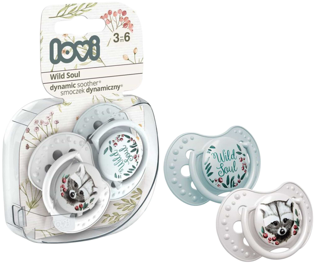 Динамічна пустушка Lovi 3-6 м-ців 2 шт. Wild Soul Boy (22/883boy) - Фото 1
