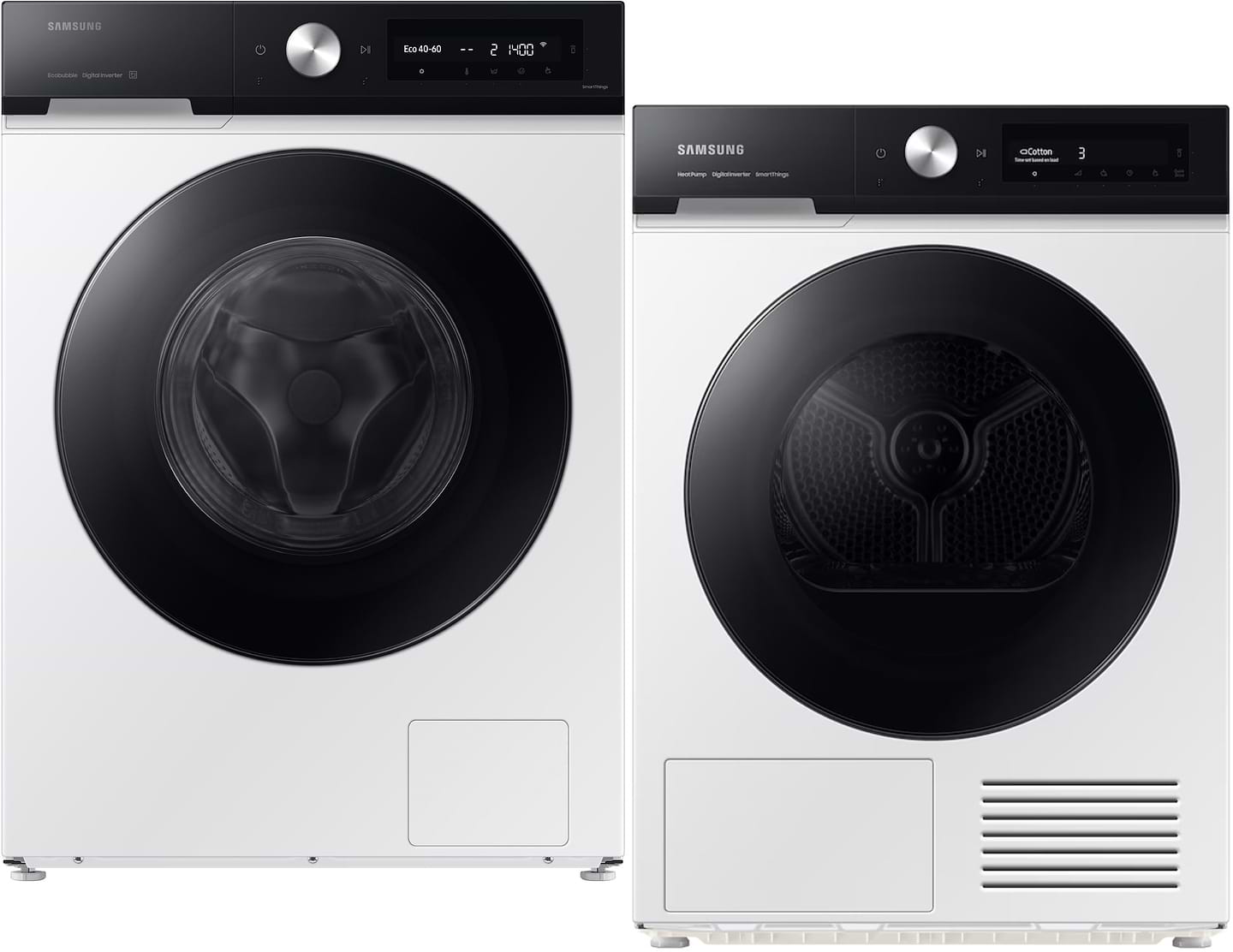 Комплект техники Samsung Стиральная машина с фронтальной загрузкой + Сушильная машина Samsung WW11FB7B94GEUA + DV90BB7440GEUA