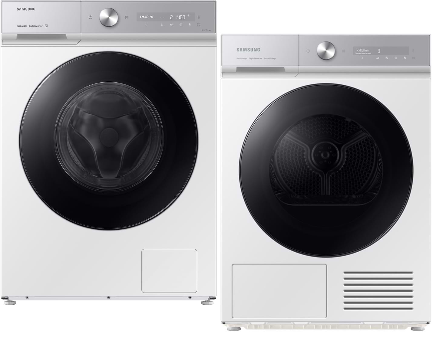 Комплект техники Samsung Стиральная машина с фронтальной загрузкой + Сушильная машина Samsung WW11FB8B95GHUA + DV90BB9440GHUA