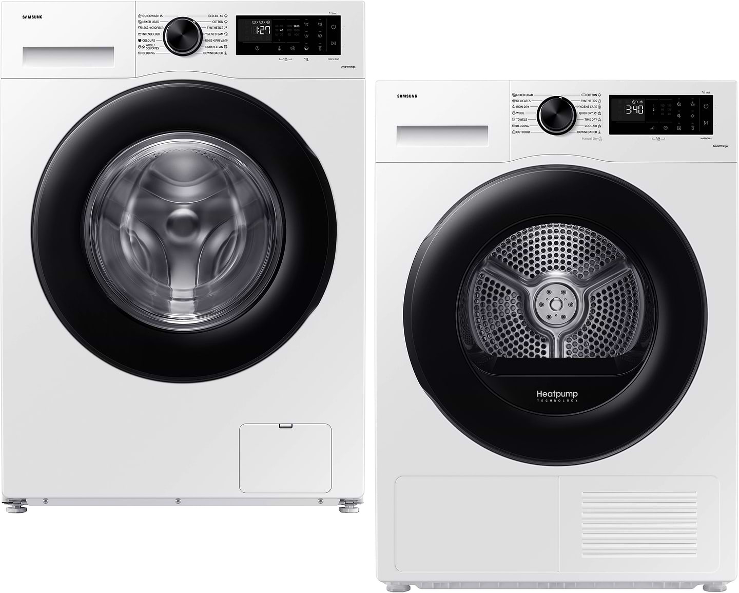 Купити Комплект техніки Samsung Пральна машина з фронтальним завантаженням + Сушильна машина Samsung WW90CGC0EDAELE + DV90CGC2A0AEUA - Фото 1 Комплект техніки Samsung Пральна машина з фронтальним завантаженням + Сушильна машина Samsung WW90CGC0EDAELE + DV90CGC2A0AEUA - Фото 1