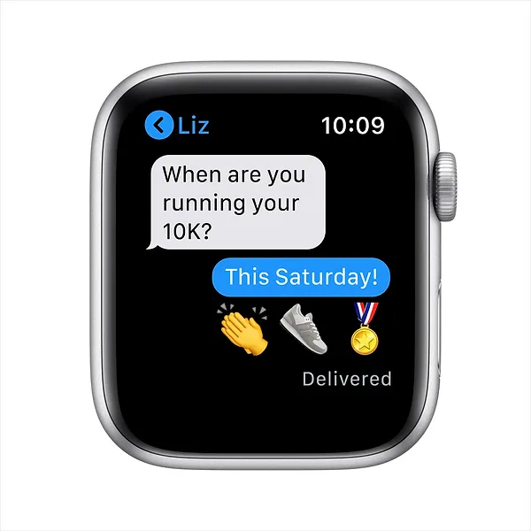 Фото - Смарт-годинник Apple Watch SE 44mm Silver Aluminium Case with White Sport Band