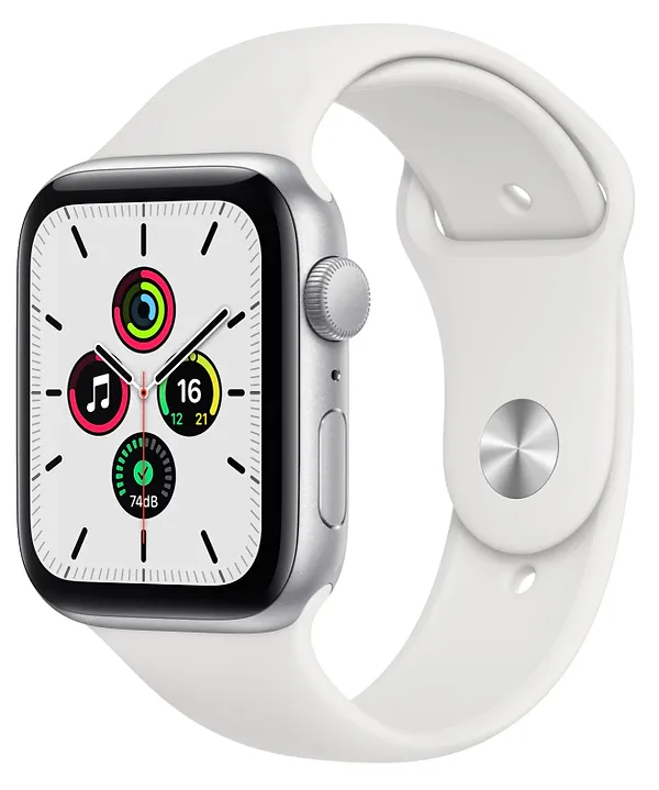 Фото - Смарт-годинник Apple Watch SE 44mm Silver Aluminium Case with White Sport Band