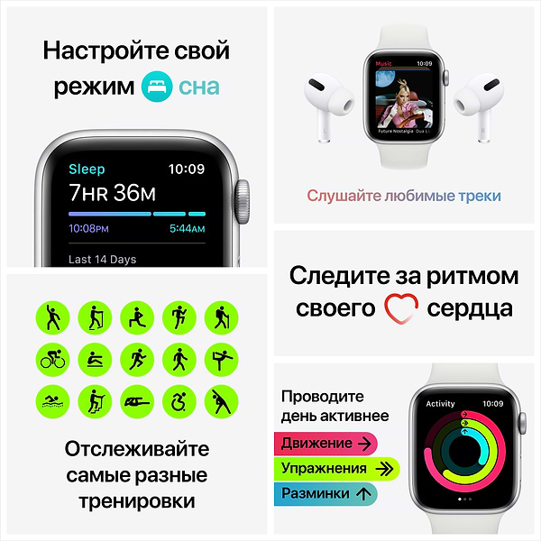 Фото - Смарт-годинник Apple Watch SE 40mm Space Gray Aluminium Case with Black Sport Band
