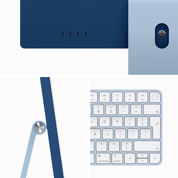 Фото - Комп'ютер-моноблок Apple New iMac 24'' M1 Retina 4.5K 8-Core GPU 256GB Blue (MGPK3) 2021