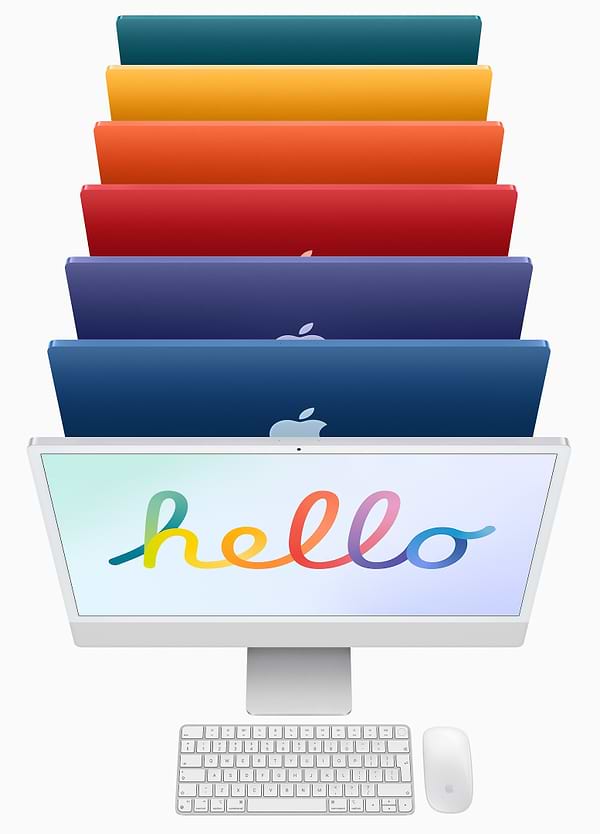 Фото - Комп'ютер-моноблок Apple New iMac 24'' M1 Retina 4.5K 8-Core GPU 256GB Blue (MGPK3) 2021