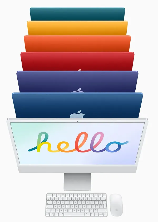 Фото - Комп'ютер-моноблок Apple iMac Apple New iMac 24'' M1 Retina 4.5K 8-Core GPU 256GB Orange (Z1320017R) 2021