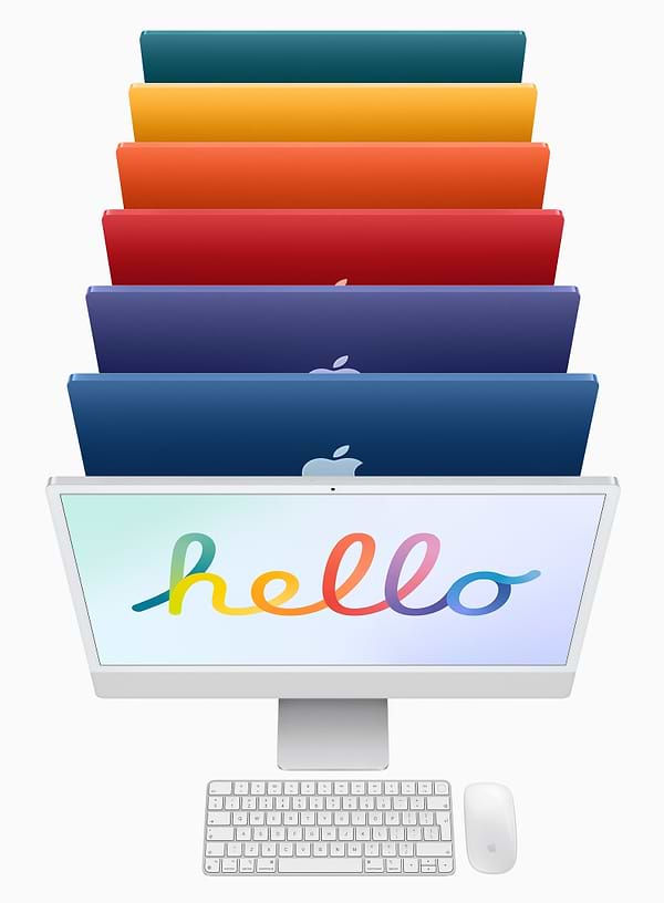 Фото - Комп'ютер-моноблок Apple iMac Apple New iMac 24'' M1 Retina 4.5K 8-Core GPU 512GB Pink (MGPN3) 2021