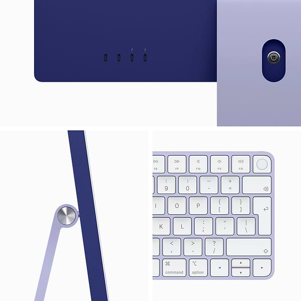 Фото - Комп'ютер-моноблок Apple New iMac 24'' M1 Retina 4.5K 8-Core GPU 256GB Purple (Z130000BL) 2021