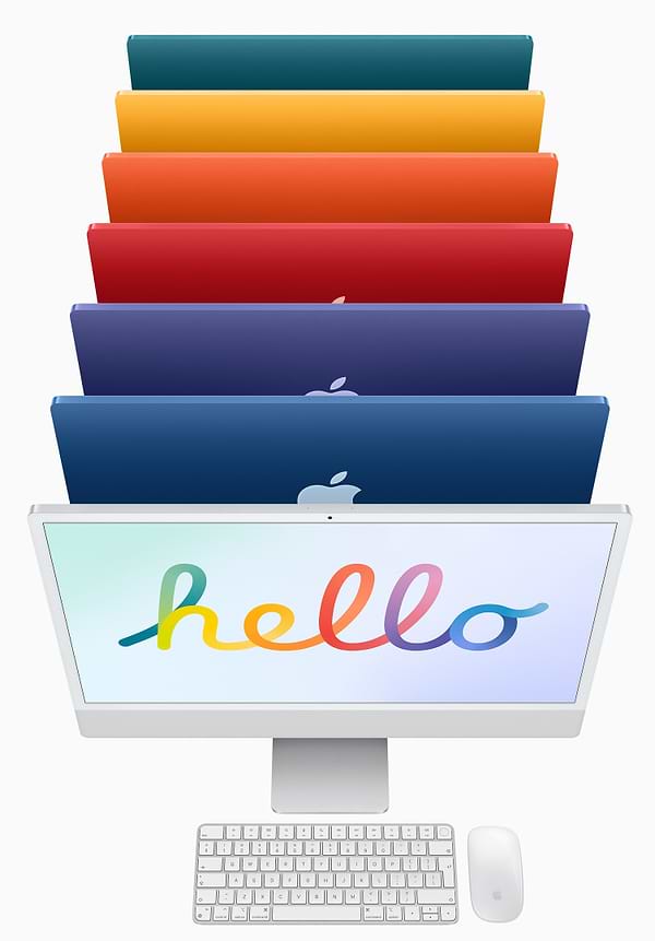 Фото - Комп'ютер-моноблок Apple iMac Apple New iMac 24'' M1 Retina 4.5K 8-Core GPU 512GB Silver (MGPD3) 2021