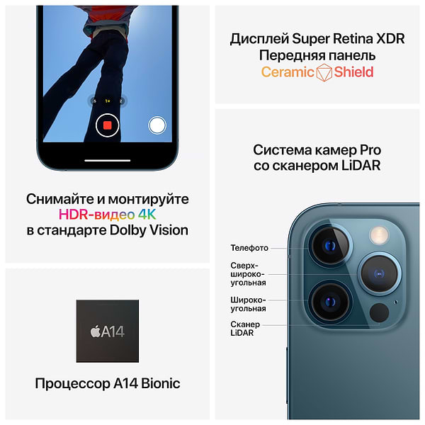 Фото - Смартфон Apple iPhone 12 Pro Max 256Gb Silver (Восстановленный, Идеальное состояние)